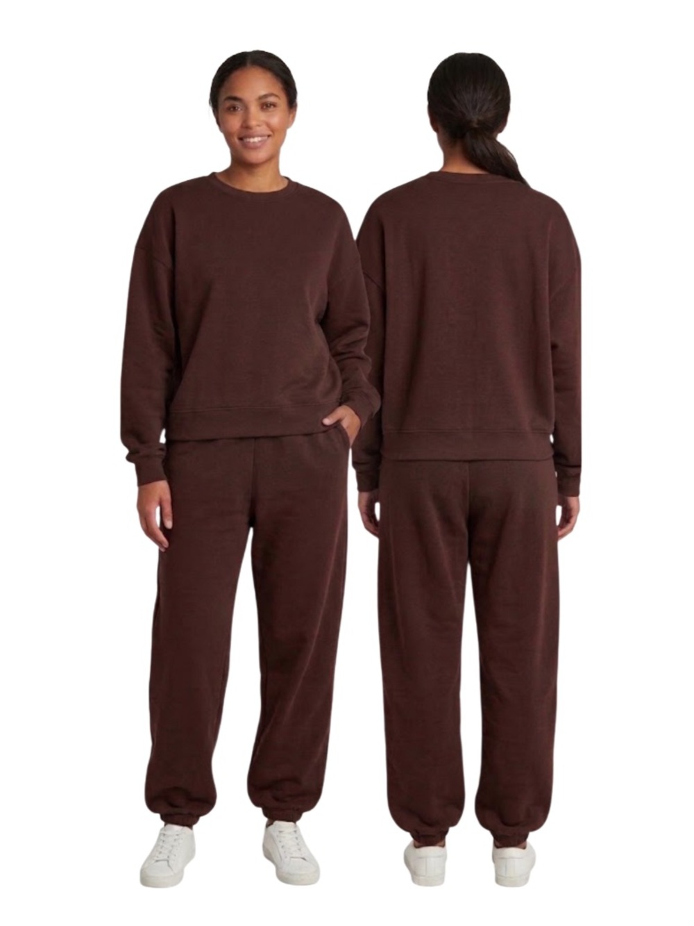 Lazypants Sweatshirt Oversized Fit Brown Large